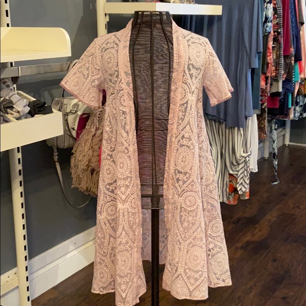 Beautiful lace long cardigan